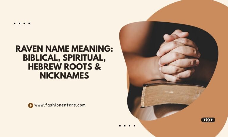 Raven Name Meaning Biblical, Spiritual, Hebrew Roots & Nicknames